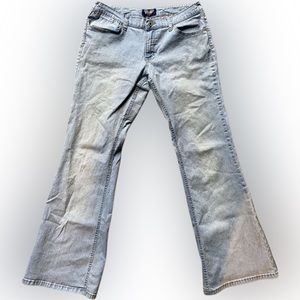 *VINTAGE* Angel Y2K Butterfly Flared Jeans